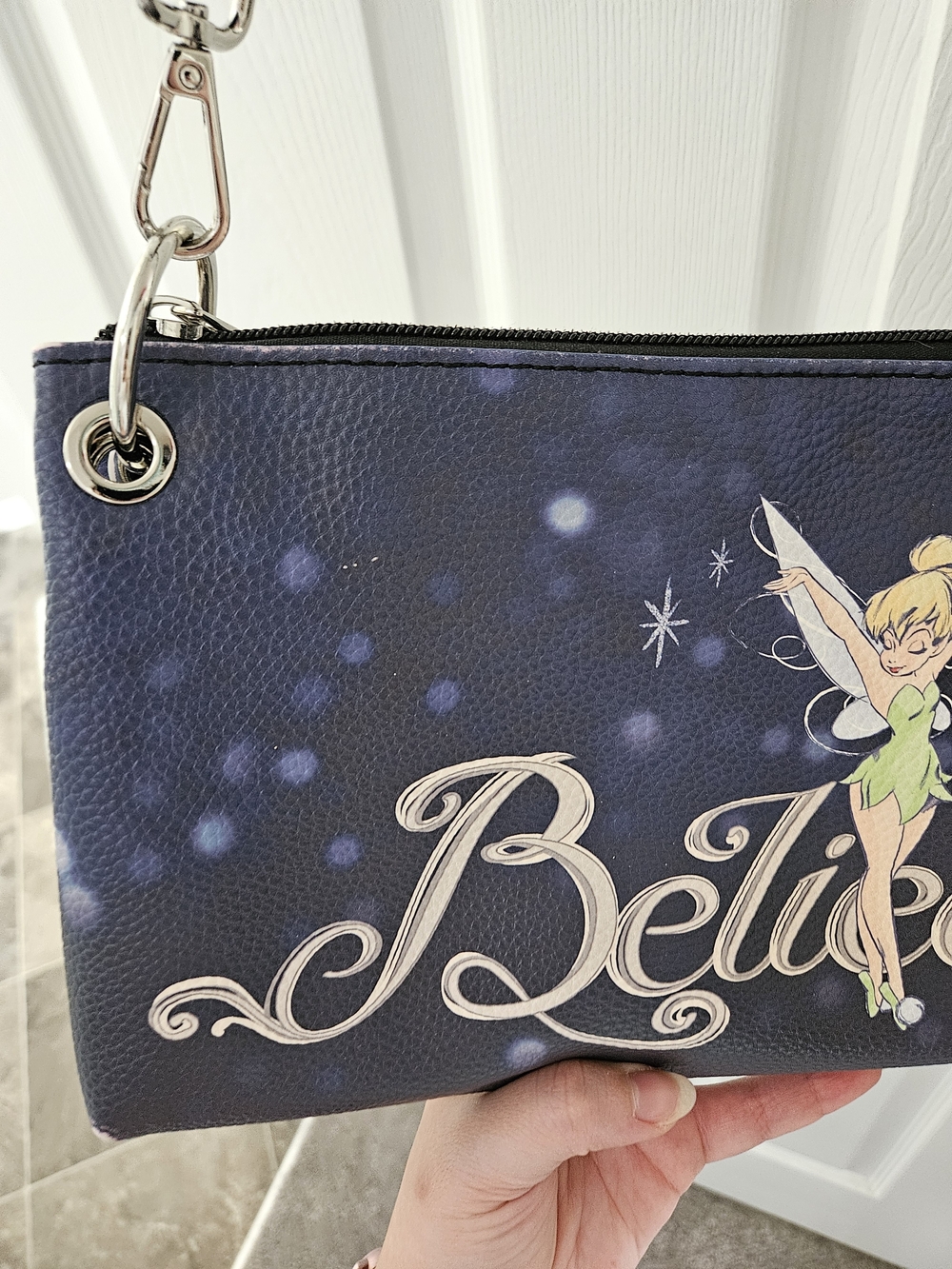 Disney Tinker Bell Crossbody Bag in Navy and Black - Picture 9 of 14